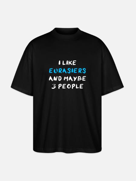 Eurasians - Stanley/Stella Oversized Unisex Organic T-shirt Blaster 2.0 - black