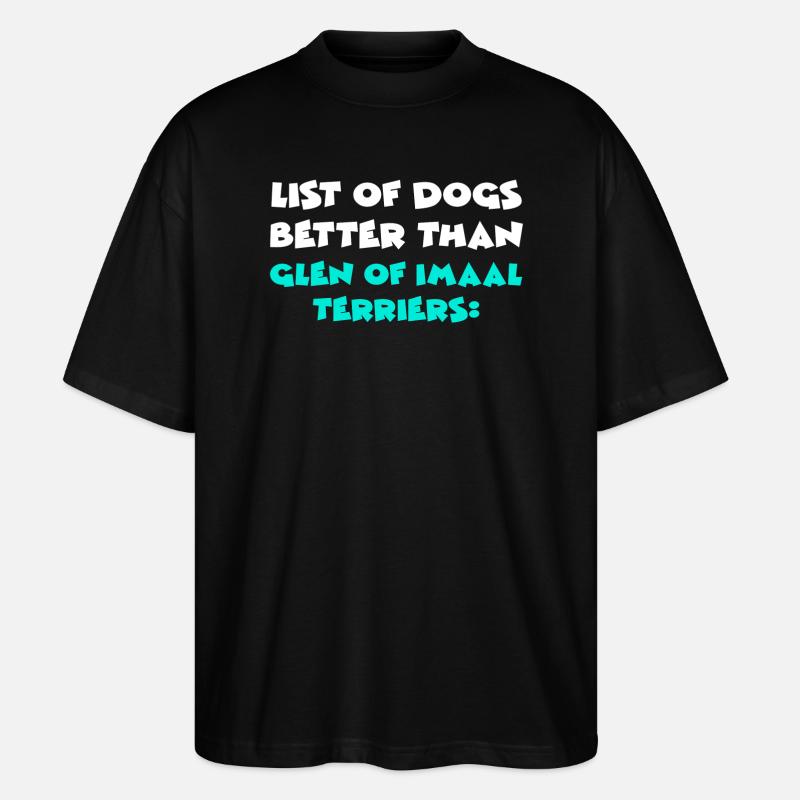 Glen d’Imaal Terrier - T-shirt bio Blaster 2.0 coupe oversize Stanley/Stella Unisexe - noir