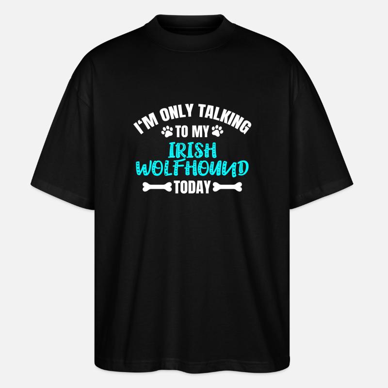 Irish Wolfhound - T-shirt bio Blaster 2.0 coupe oversize Stanley/Stella Unisexe - noir