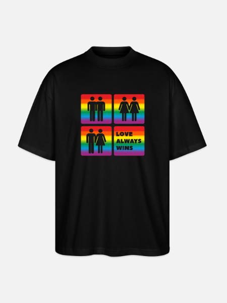 Homosexuality - Stanley/Stella Oversized Unisex Organic T-shirt Blaster 2.0 - black
