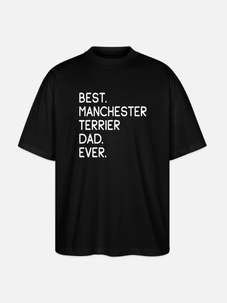 Manchester Terrier - Stanley/Stella Oversized Unisex Bio T-Shirt Blaster 2.0 - Schwarz
