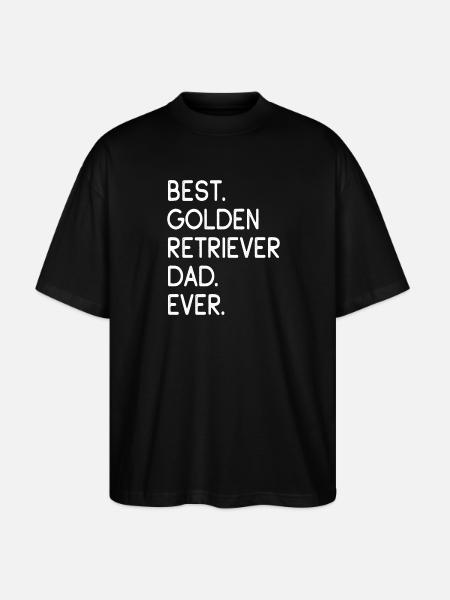 Golden Retriever - Stanley/Stella Oversized Unisex Organic T-shirt Blaster 2.0 - black