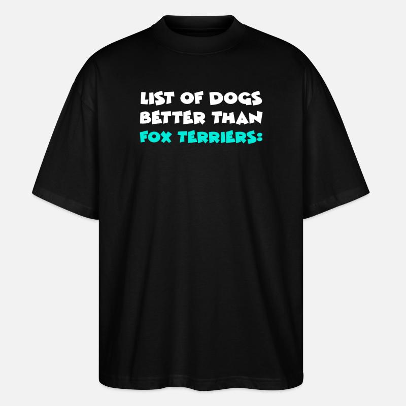 Fox-terrier - T-shirt bio Blaster 2.0 coupe oversize Stanley/Stella Unisexe - noir