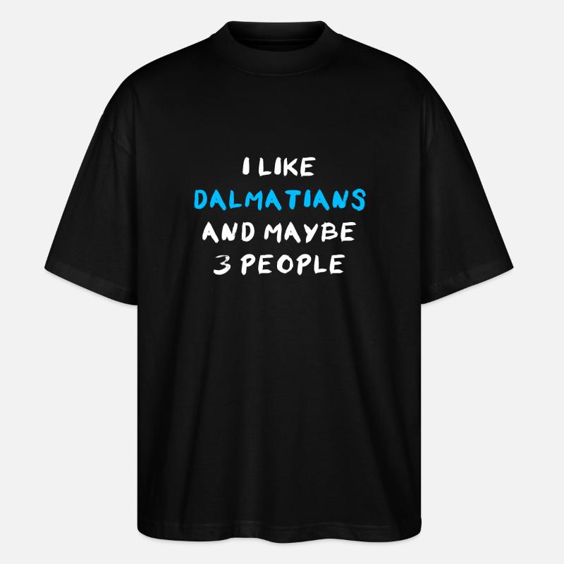 Dalmatian Dalmatiner - Stanley/Stella Oversized Unisex Bio T-Shirt Blaster 2.0 - Schwarz