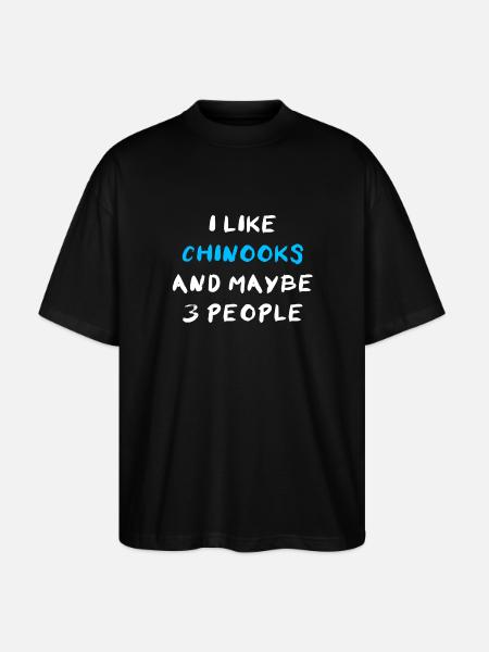 Chinook - Stanley/Stella Oversized Unisex Organic T-shirt Blaster 2.0 - black