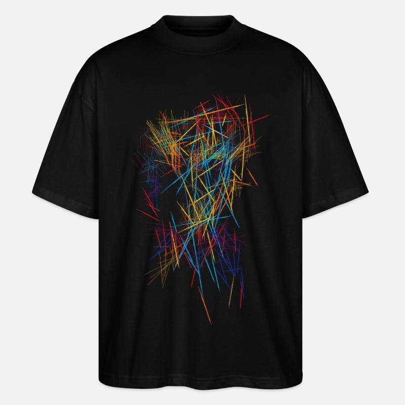 Abstrakt  - Stanley/Stella Oversized Unisex Bio T-Shirt Blaster 2.0 - Schwarz