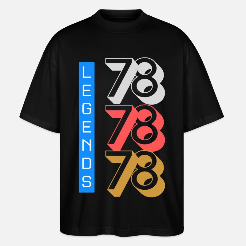 Schéma Legends 1978 - T-shirt bio Blaster 2.0 coupe oversize Stanley/Stella Unisexe - noir