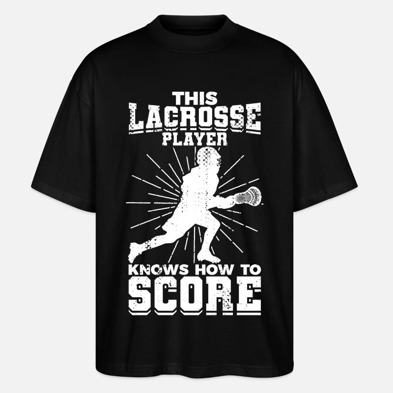 Lacrosse Junge - Stanley/Stella Oversized Unisex Bio T-Shirt Blaster 2.0 - Schwarz