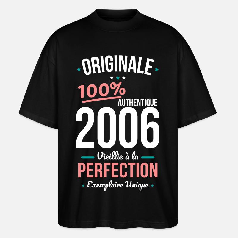 2006 – Original – Einzigartiges Exemplar - Stanley/Stella Oversized Unisex Bio T-Shirt Blaster 2.0 - Schwarz