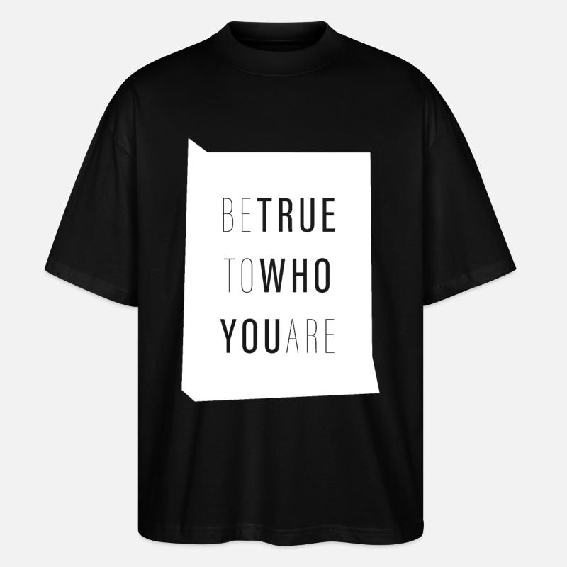Wahr sein - Stanley/Stella Oversized Unisex Bio T-Shirt Blaster 2.0 - Schwarz