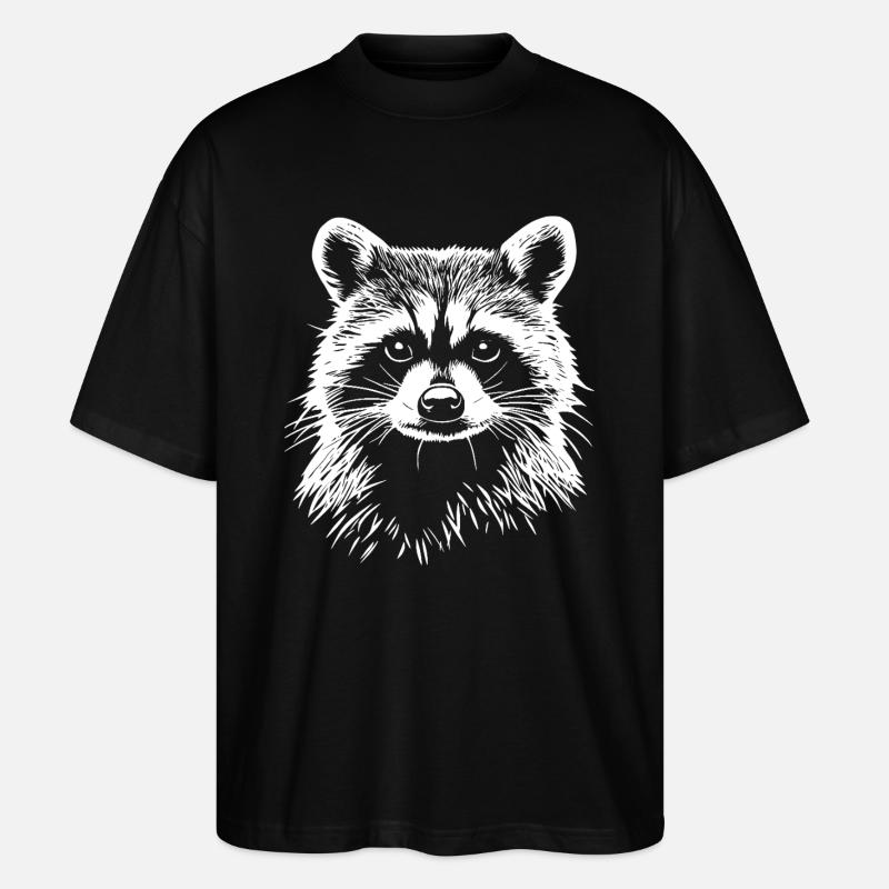 Raton laveur - T-shirt bio Blaster 2.0 coupe oversize Stanley/Stella Unisexe - noir