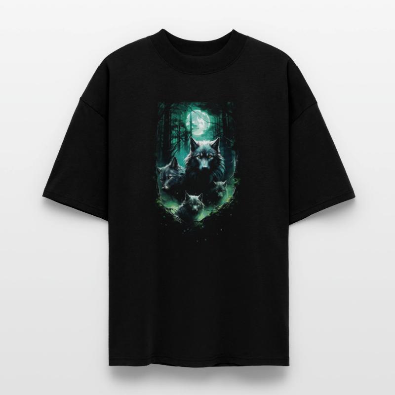 Fantasy Wolf Magic Pack Mysterious Stanley/Stella Oversized Unisex Organic T-shirt Blaster 2.0