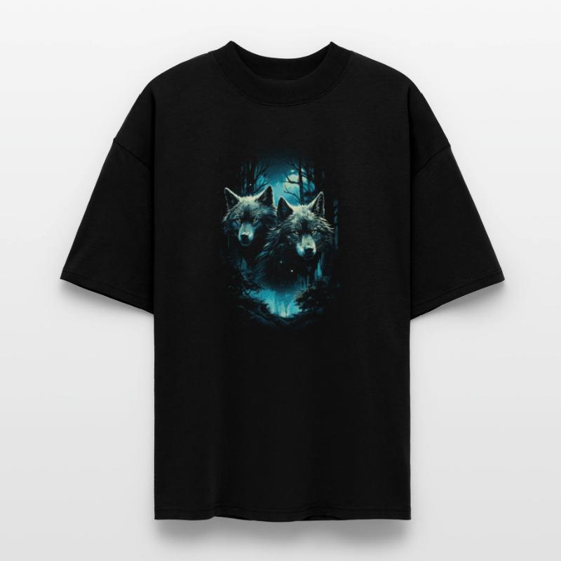 Fantasy Wolf Magic Pack Mysterious Stanley/Stella Oversized Unisex Organic T-shirt Blaster 2.0