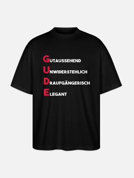 Gude - Stanley/Stella Oversized Unisex Bio T-Shirt Blaster 2.0 - Schwarz