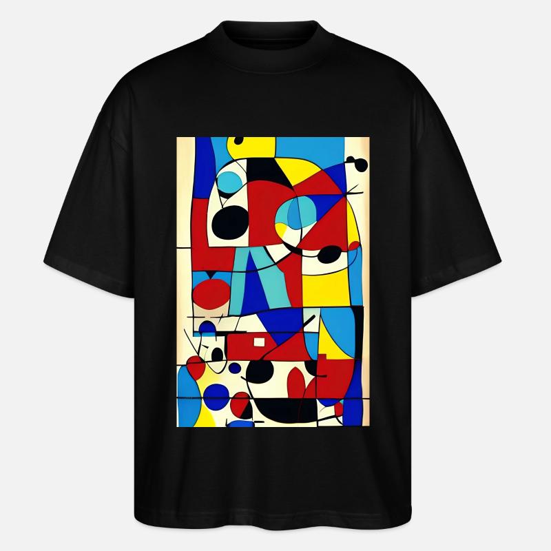 Abstrakte Kunst - Stanley/Stella Oversized Unisex Bio T-Shirt Blaster 2.0 - Schwarz