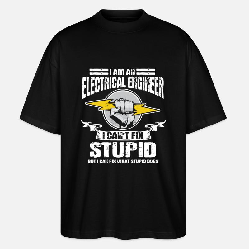 Electrical engineer - Stanley/Stella Oversized Unisex Organic T-shirt Blaster 2.0 - black