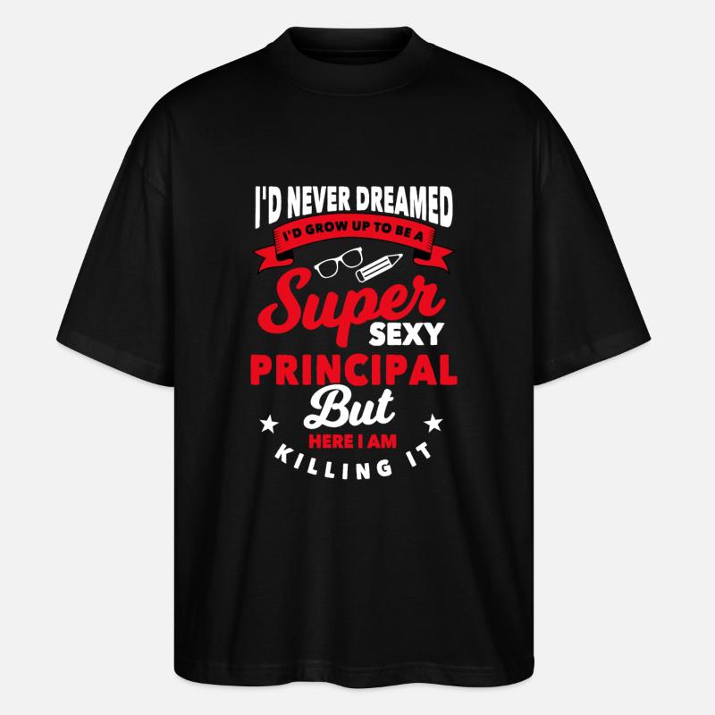 Le chef d’établissement cadeau - T-shirt bio Blaster 2.0 coupe oversize Stanley/Stella Unisexe - noir