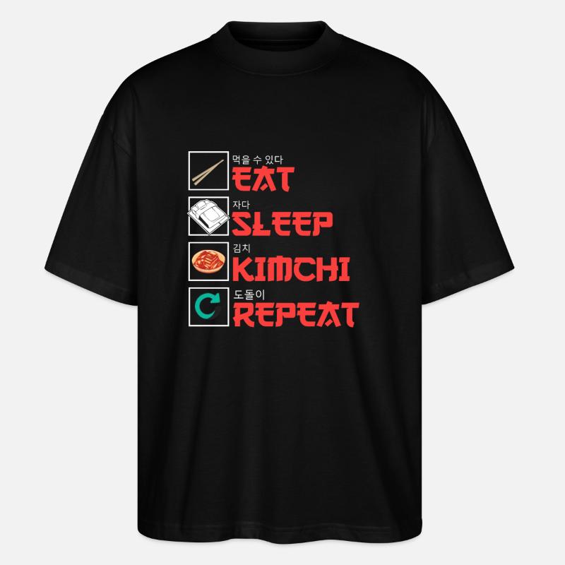 Kimchi - T-shirt bio Blaster 2.0 coupe oversize Stanley/Stella Unisexe - noir