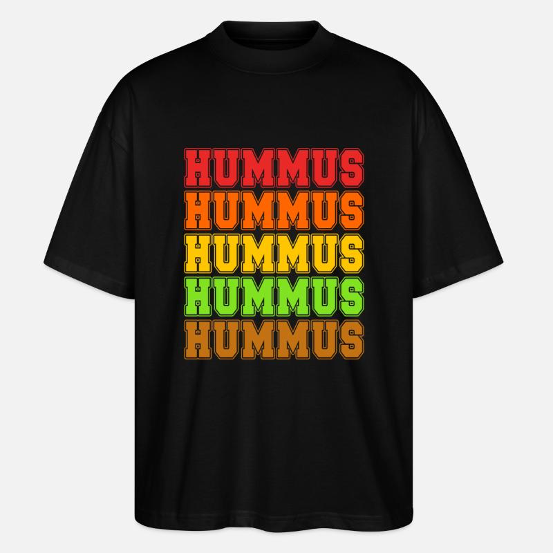 Hummus - Stanley/Stella Oversized Unisex Organic T-shirt Blaster 2.0 - black