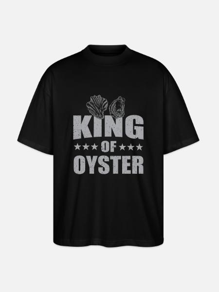 King of the Oyster - Stanley/Stella Oversized Unisex Organic T-shirt Blaster 2.0 - black