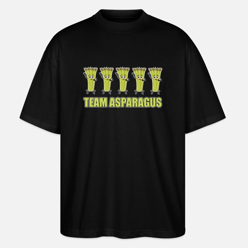Team Spargel - Stanley/Stella Oversized Unisex Bio T-Shirt Blaster 2.0 - Schwarz