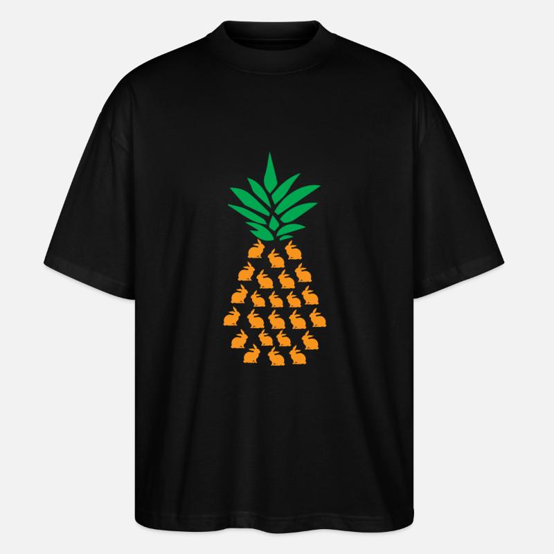 Lapin ananas - T-shirt bio Blaster 2.0 coupe oversize Stanley/Stella Unisexe - noir
