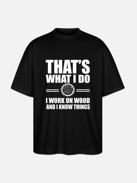 Carpenter's saying - Stanley/Stella Oversized Unisex Organic T-shirt Blaster 2.0 - black