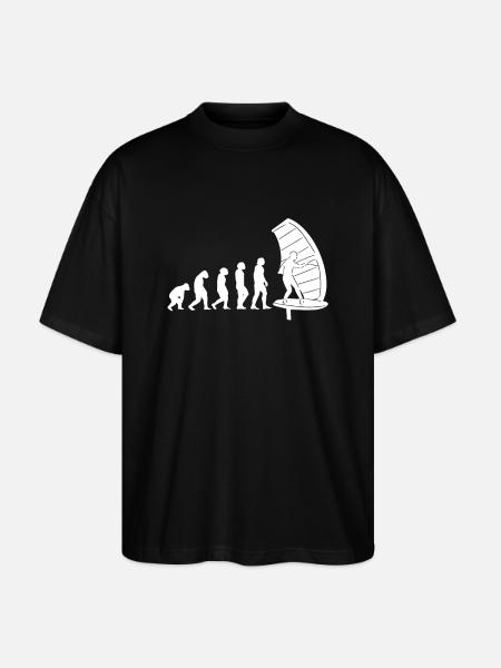 Wing Foiling Evolution - Stanley/Stella Oversized Unisex Organic T-shirt Blaster 2.0 - black