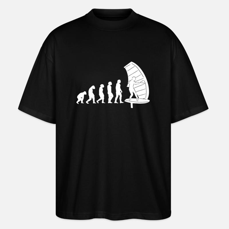 Évolution du foil d’aile - T-shirt bio Blaster 2.0 coupe oversize Stanley/Stella Unisexe - noir