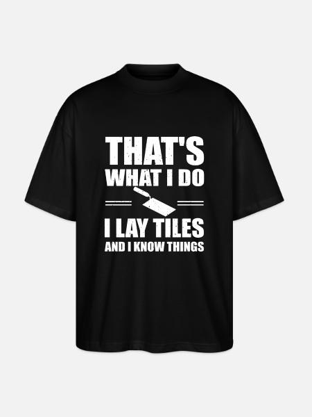 Tiler Gift - Stanley/Stella Oversized Unisex Organic T-shirt Blaster 2.0 - black