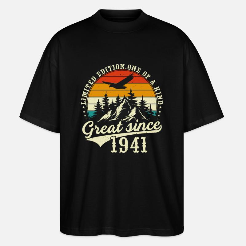 Einzigartig seit 1941 - Stanley/Stella Oversized Unisex Bio T-Shirt Blaster 2.0 - Schwarz