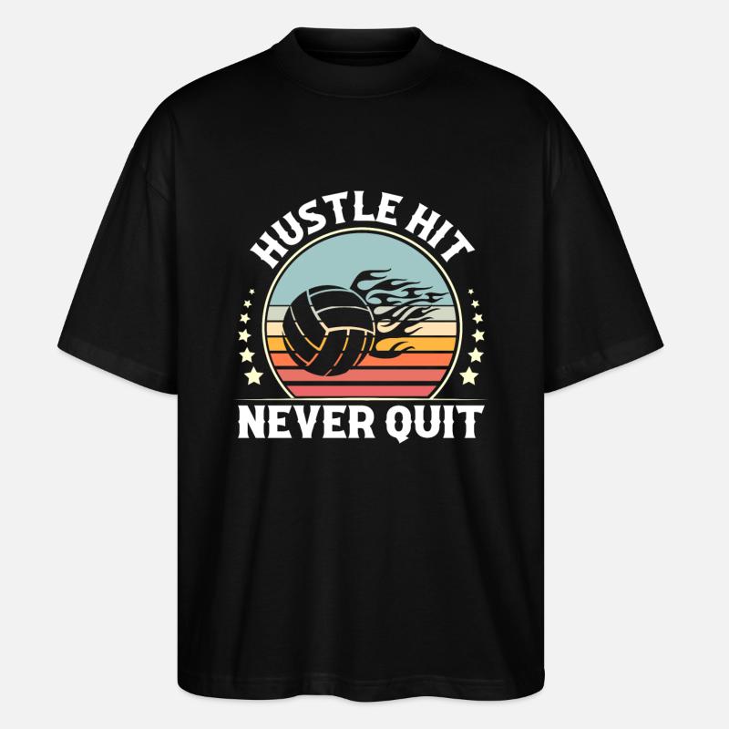 Volleyball - Stanley/Stella Oversized Unisex Bio T-Shirt Blaster 2.0 - Schwarz