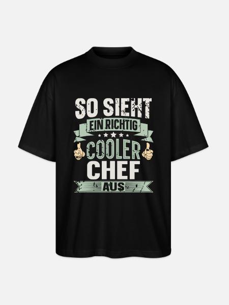 Chef - Stanley/Stella Oversized Unisex Bio T-Shirt Blaster 2.0 - Schwarz