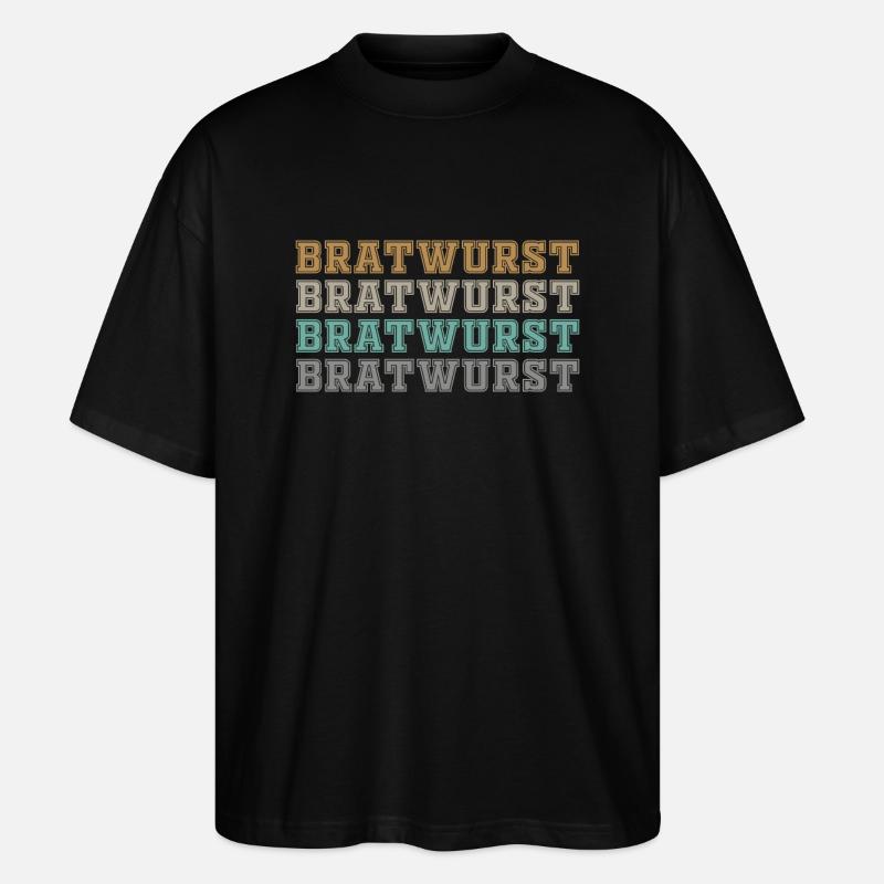 Retro Fährschiff Bekleidung Containerschiff - Stanley/Stella Oversized Unisex Bio T-Shirt Blaster 2.0 - Schwarz