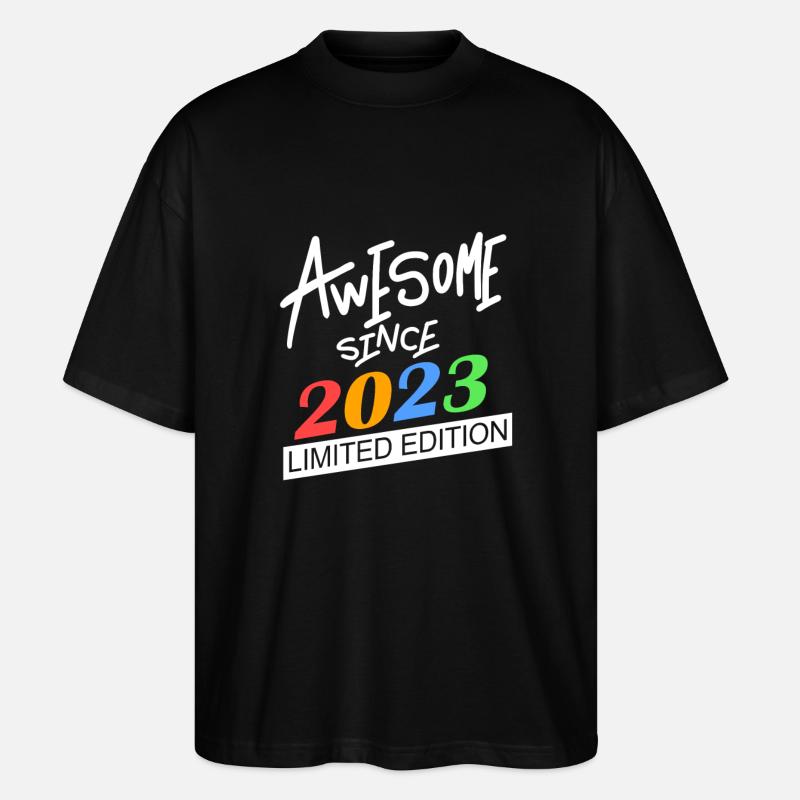 2023 - Stanley/Stella Oversized Unisex Bio T-Shirt Blaster 2.0 - Schwarz