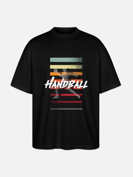 Handball Handball Player - Stanley/Stella Oversized Unisex Organic T-shirt Blaster 2.0 - black