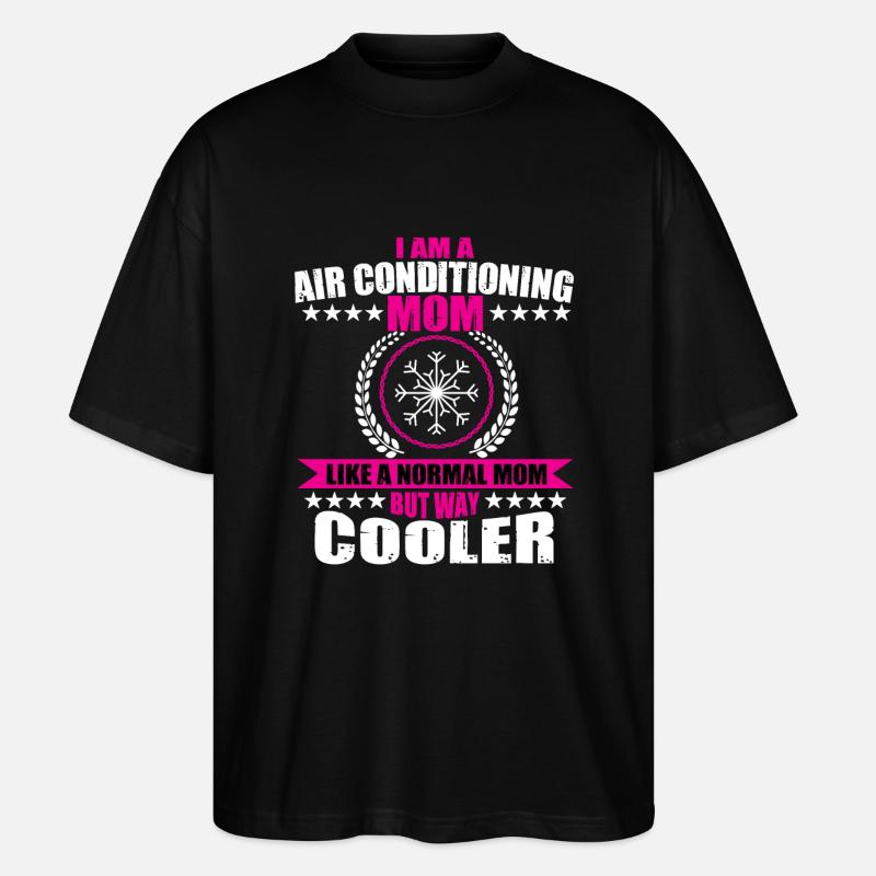 Climatiseurs Mama - T-shirt bio Blaster 2.0 coupe oversize Stanley/Stella Unisexe - noir