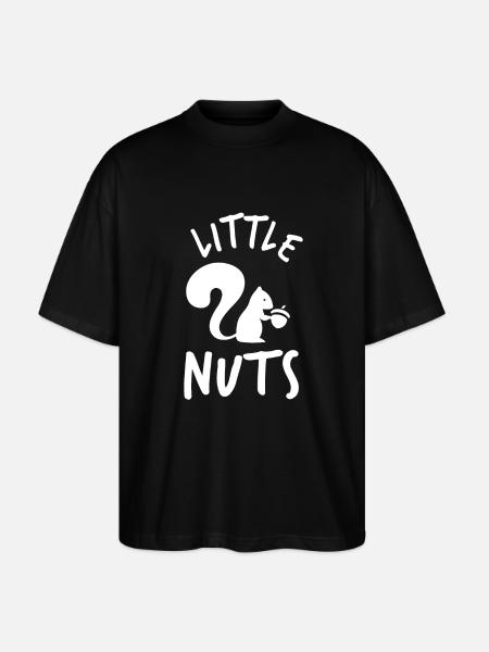 Squirrel Little Nuts - Stanley/Stella Oversized Unisex Organic T-shirt Blaster 2.0 - black
