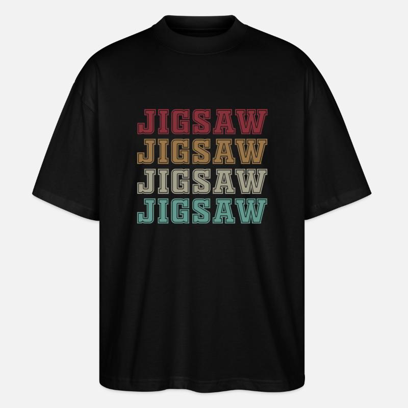 Jigsaw - Stanley/Stella Oversized Unisex Organic T-shirt Blaster 2.0 - black