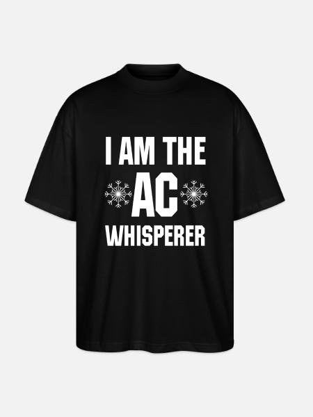 Funny Hlk-tech-ac-whisperer - Stanley/Stella Oversized Unisex Organic T-shirt Blaster 2.0 - black