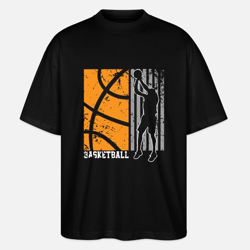 Joueurs de basket-ball - T-shirt bio Blaster 2.0 coupe oversize Stanley/Stella Unisexe - noir