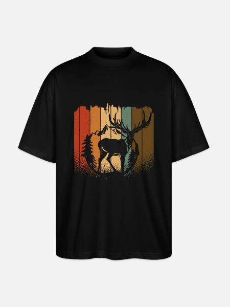 Elk - Stanley/Stella Oversized Unisex Organic T-shirt Blaster 2.0 - black