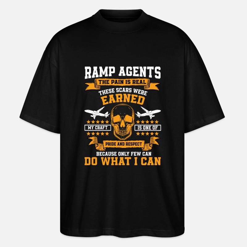 Agents de piste - T-shirt bio Blaster 2.0 coupe oversize Stanley/Stella Unisexe - noir