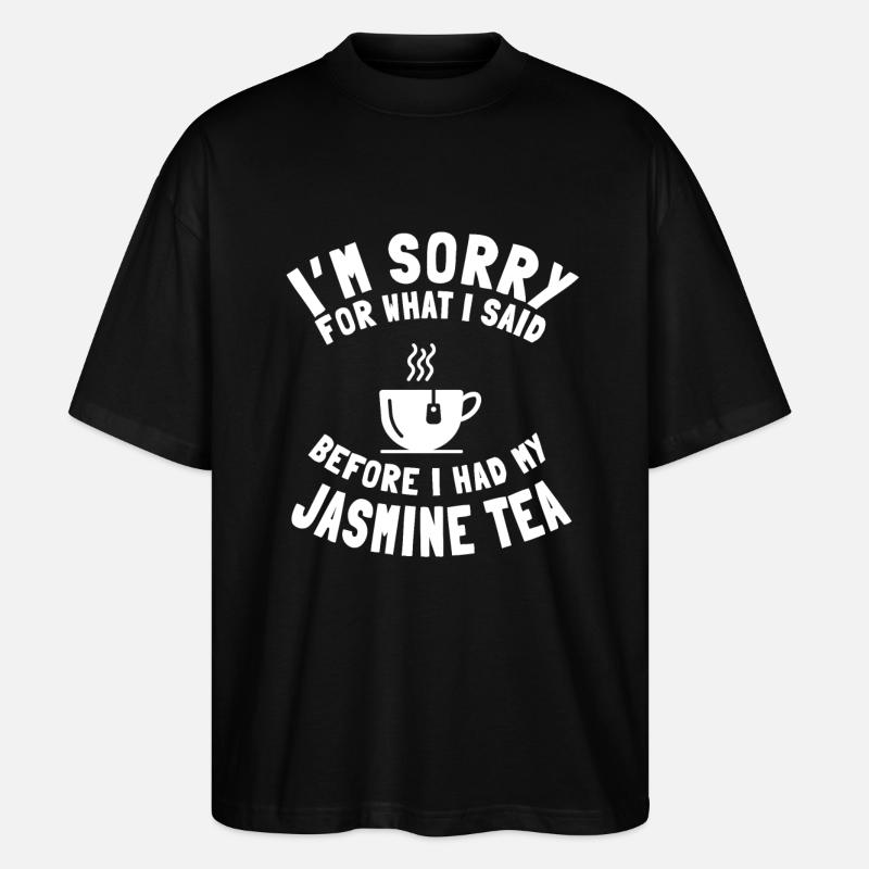 Jasmine tea drinker - Stanley/Stella Oversized Unisex Organic T-shirt Blaster 2.0 - black