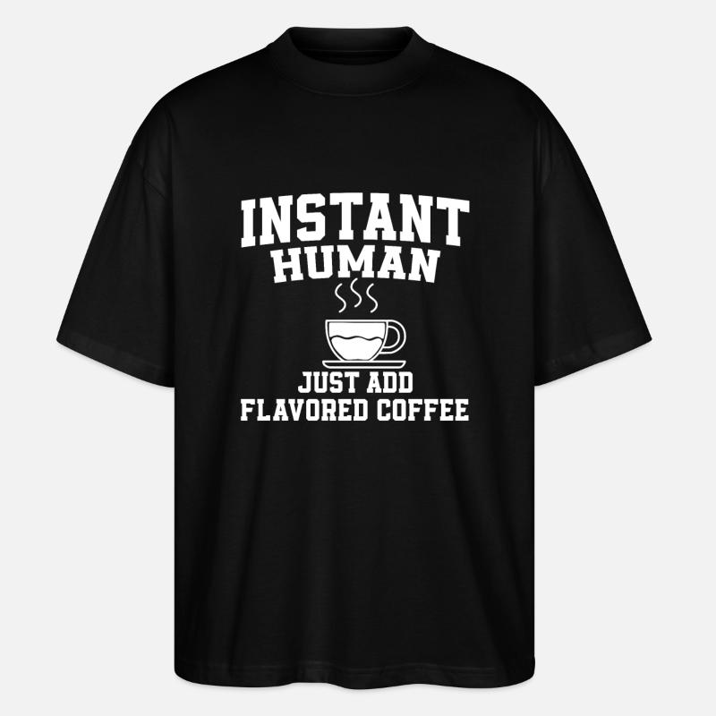 Aromatisierter Kaffee - Stanley/Stella Oversized Unisex Bio T-Shirt Blaster 2.0 - Schwarz