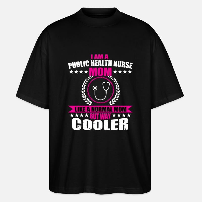 Soins infirmiers Maman - T-shirt bio Blaster 2.0 coupe oversize Stanley/Stella Unisexe - noir
