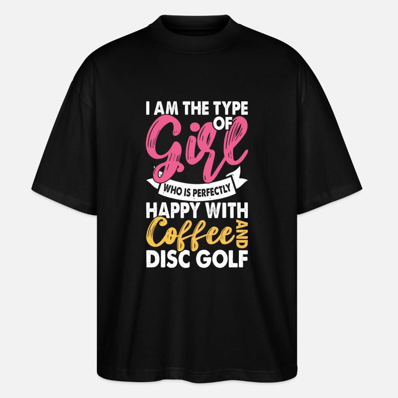 Discgolf Disc Golf - Stanley/Stella Oversized Unisex Organic T-shirt Blaster 2.0 - black