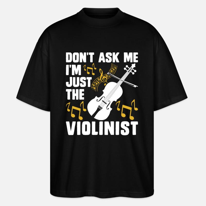 Violine Violinist - Stanley/Stella Oversized Unisex Bio T-Shirt Blaster 2.0 - Schwarz