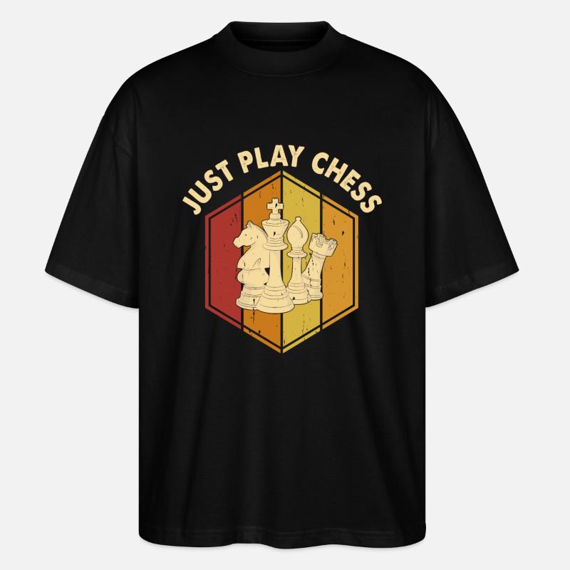 Échecs - T-shirt bio Blaster 2.0 coupe oversize Stanley/Stella Unisexe - noir
