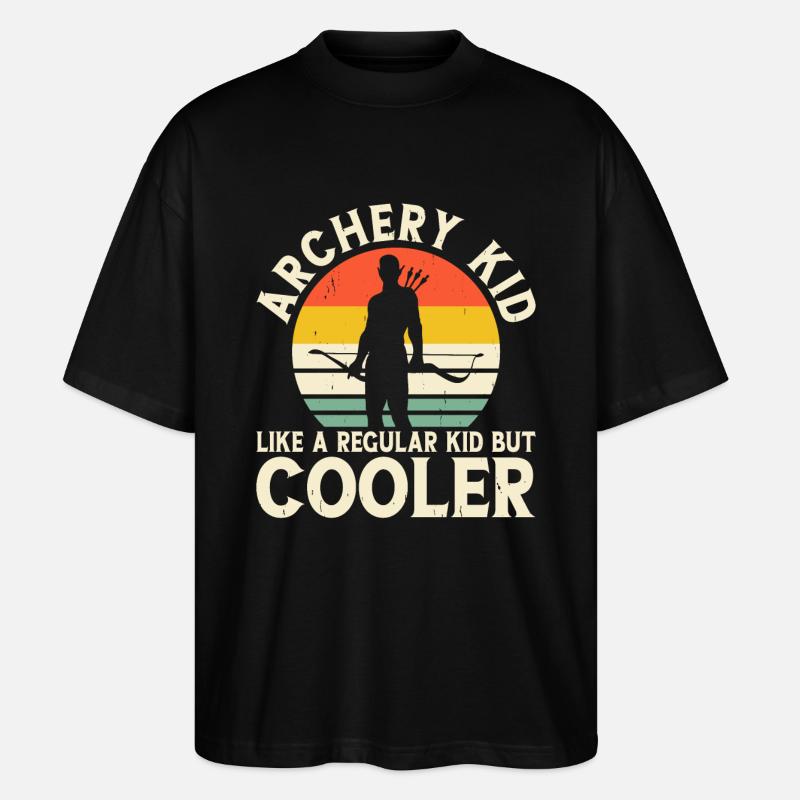 Bogenschütze Bogenschießen - Stanley/Stella Oversized Unisex Bio T-Shirt Blaster 2.0 - Schwarz